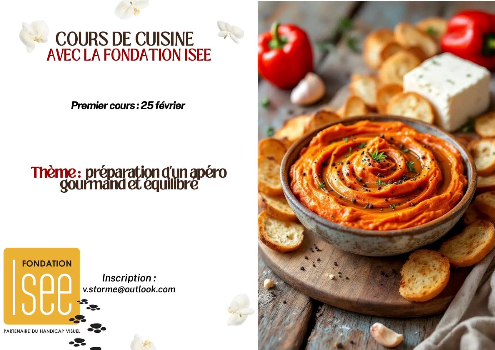 cours de cuisine accessible aux déficients visuels - Fondation I See